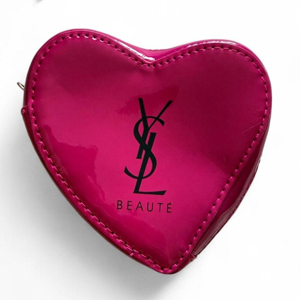 Ysl pink heart shaped small makeup